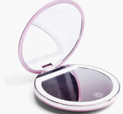 HaixinLED Mirror 3 Ajustable Lights and Rechargeable Compact Mirror