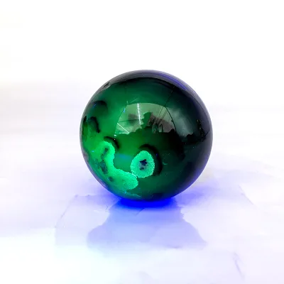 Wholesale Natural Crystal Luminous Quartz Agate Sphere Polished 4-7 cm Crystal Fluorescent Agate Ball for Decoration
