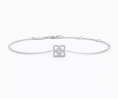 Enchanted Lotus bracelet in white gold