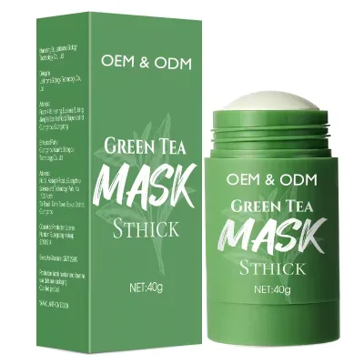 Private Label Green Tea Facial Mud Mask Deep Cleansing and Purifying Oil Control Clay Mask for Face