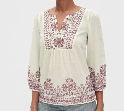 Custom Made Wholesale Ladies Long Sleeve Muslim Ethnic Design Fancy White Blouses