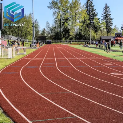 Top Grade Sandwich Structure Running Track with EPDM Rubber Granules, Shock Absorption and Anti-aging Performance