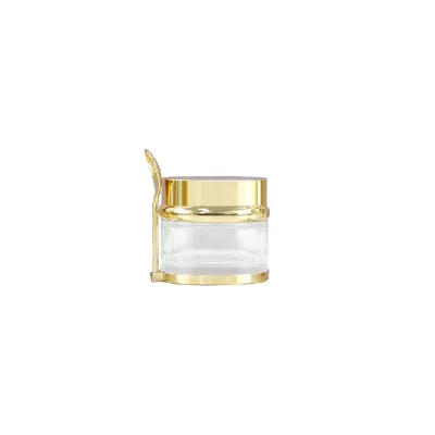 30g 50g 80g Luxury Empty Small Glass Cream Cosmetic Jar with Lid Spoon for Skin Care Packaging Body Butter Face Balm