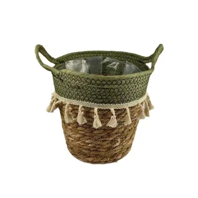 Wreath-like Flower Baskets and Flower Pots Made of Phlox Paniculata, Succulent Plants for Home Decoration, Packaging Baskets