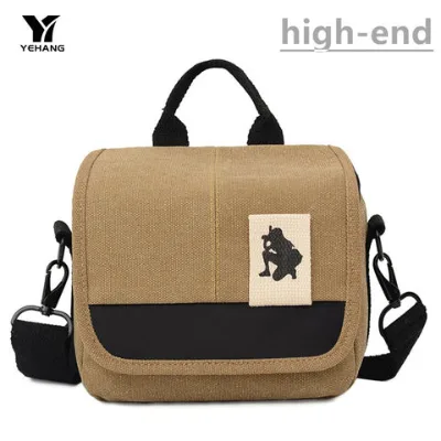 Wholesale canvas material high quality camerabag travel camera bag men camerabag crossbody camera bag women camera bag
