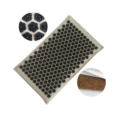 OEM Linen Acupuncture Mat Factory Acupressure Lotus Massage Mat Stress Relief Yoga Fitness Shakti Mat