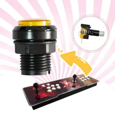 Accept OEM ODM Customization Amusement Arcade Games Spare Parts Custom Push Button Switch with Comfortable Pressing Feel