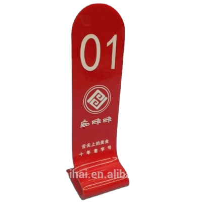Red Acrylic Number Plates