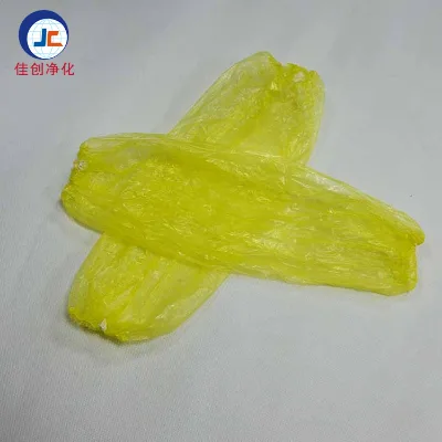 Disposable Arm Sleeve Cover Protective Pe Over Sleeve Covers Customized OEM Yellow Oversleeve