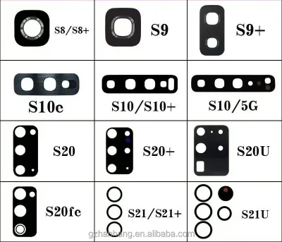 Replacement Back Camera Lens with Bracket for Samsung Galaxy A55 A15 A16 A17 REAR Camera Glass Lens With Glue Adhesive