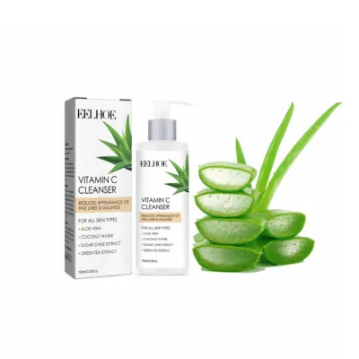 Antioxidant Natural Vitamin C Facial Cleanser With Aloe Vera for Radiant Glow & Even Skin Tone Gentle Refreshing Hydrating