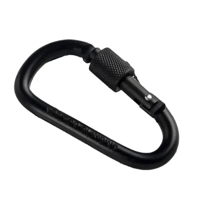 Colorful D Type Outdoor Buckle with Lock for Mountaineering for Camping & Hiking