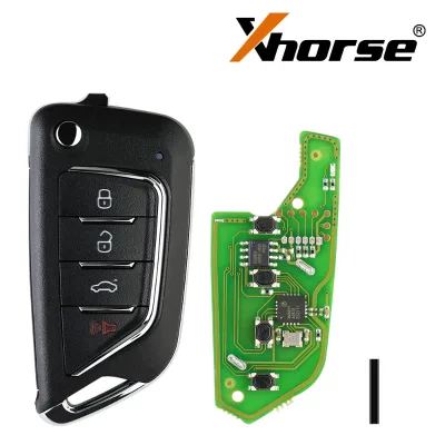 Xhorse XKCD02EN 4 Buttons Flip Key for Cadillac Style for Vvdi Key Tool Max Pro Mini Key Tool Key Tool Max Table