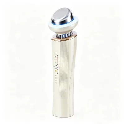 Rechargeable Hot Cold Facial Massager Wand with Red Light Therapy Quick Cooling for Puffiness Relief & Skin Tightening Face Lift