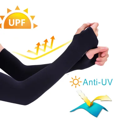 JINQI Custom logo Cooling Arm Long Anti Uv Sun Ice Beach 3 Pair Uv Protected Sleeves