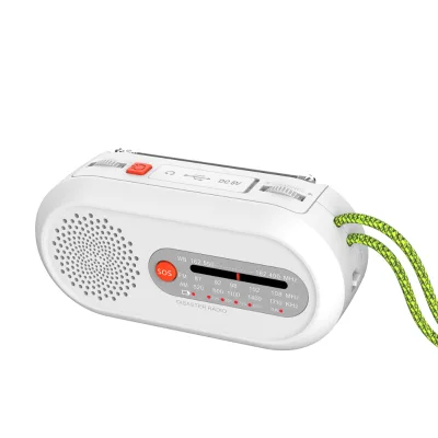 Best Quality Emergency Weather Solar Radio With Hand Crank Solar Panel Flashlight SOS Alarm Rechargeable Emergency Solar Radio