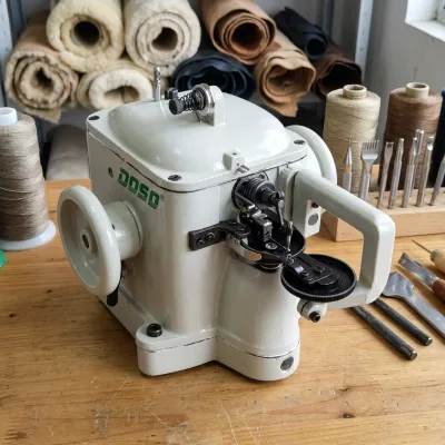 Wholesale DS-302 Industrial Fur Sewing Machine Heavy Duty Chain Stitch Shoe Upper String Lasting Machine
