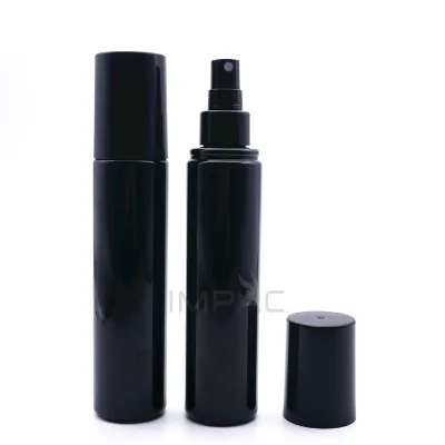Black PET Hand Sanitizer Dispenser Bottle with Mist Spray Pump 160ml