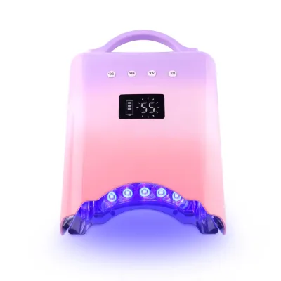 Wholesale Rechargeable UV Nail Lamp Cordless Metal Gel Nail Lights Home Salon Manicure Tools for Christmas Gifts