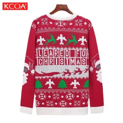 2023 OEM & ODM Christmas Winter Knitted Sweaters Full Sleeve Pullover Custom Sweater Christmas Sweater