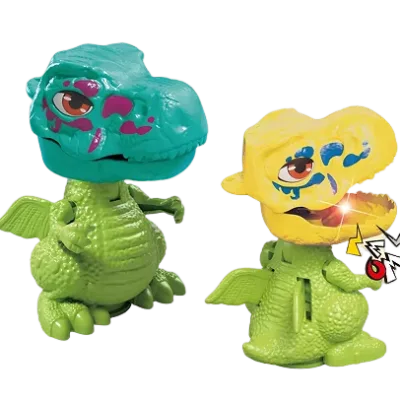 Rotating Dinosaur big Horn Mouth Can Be Opened/with Witch Laughing Sound/rotating Treasure Chest Body Can Be Turned/with Light