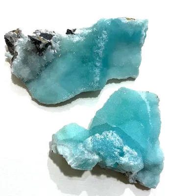High Quality Natural Raw Blue Aragonite Gemstone Rough Mineral Specimens Healing Crystal Stones