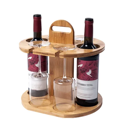 Rustic Wood Wall Wine Rack with Polished Bamboo Storage Decorative Shelf Model Gift for Wine Lovers