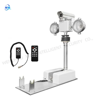 1.8M GOLD HALOGEN OVERHEAD TELESCOPIC MAST CAR RESCUE MOBILE LIGHTING FOLDING CCTV SUPPORT EMERGENCY FIRE FALLING LIGHTHOUSE