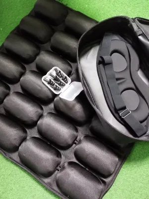 Portable TPU Lycra Inflatable Sleeping Pad Air Bed with Ergonomic Pressure Relief, Anti-Slip and Foldable Design for Camping