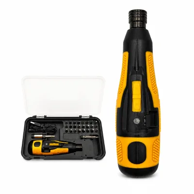3.6V Cordless Brushless Motor Screwdriver Kit 26-in-1 Handheld 800mAh Power Screwdriver 2N.m Electric Torque USB Charging Home