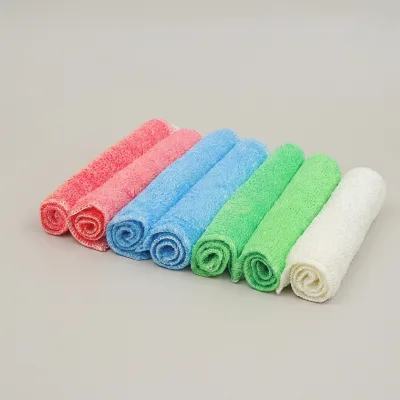 Natural Degradable Bulk Thickened Micro Fiber Super Absorbent Non-stick Oil Kitchen Dishwashing Cleaning Cloth