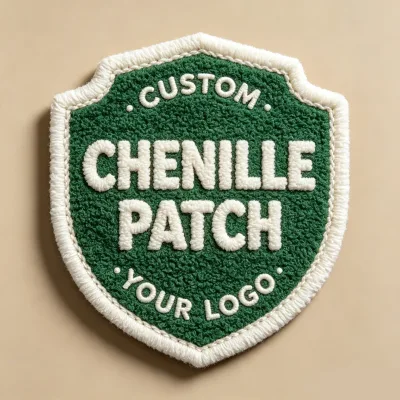 Wholesale Custom 3d Chenille Iron on Patches Embroidered Patches for Clothing