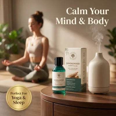 Natural Private Label Cold Oil Press Body Skin Care Massage Body Oil Diffuser Sandalwood Essential Oil