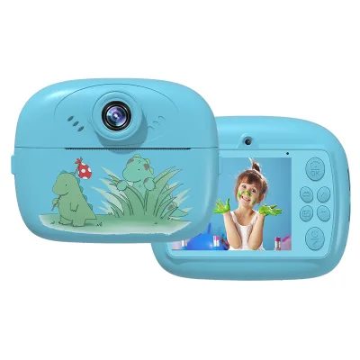 Portable 2.4 Inch Screen Digital Camera for Toddlers Kids Selfie Instant Print Feature CCD Imaging Sensor for Travel Toys