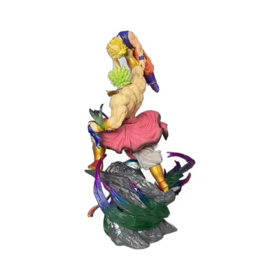 Anime Wholesale 30cm Dragoned Balls Super Saiyan GK Brolli Begit Statue Scene Box Handicraft Exquisite Version