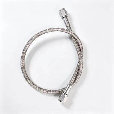 Stainless Steel Braided PTFE Fuel Oil Turbo Hose Assembly with AN3 AN4/AN6 Straight & 90 Degree Fittings Turbo Oil Line Kit