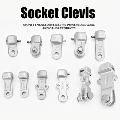 Aluminum Alloy Socket Clevis Overhead Power Transmission Line Fittings Power Accessories
