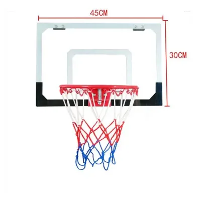 18*12 Inch Backboard Pro Mini Basketball Hoop Over the Door Wall Mounted Basketball Goal Set