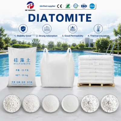 Natural Diatomite Earth Powder for Water Treatment Wastewater Swimming Pool Filtration Oil Absorbent Spill Cleanup Purification