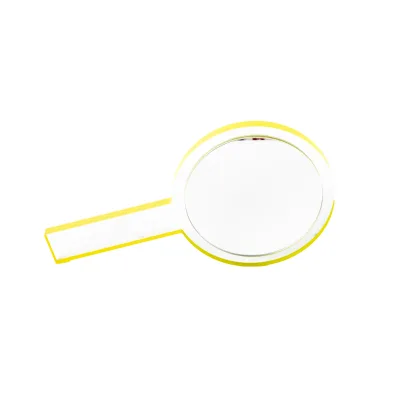 Wholesale Handheld Travel Portable Mirrors Double Hand Mirror Custom Logo