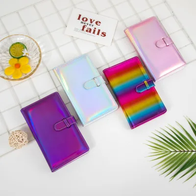 PU Leather Cover 96 Pockets Mini Photo Album Portable 3-inch Wallet Photo Albums Compatible