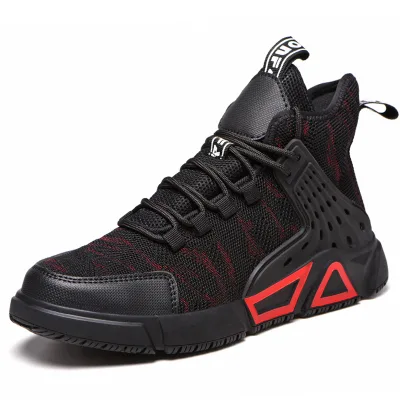Super Light Unisex Non-slip Comfortable High Ankle Steel Toe Anti Static Safety Shoes