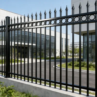 MaiFa Hot Dip Galvanized Zinc Steel Fence Powder Coated Anti rust for Residential Villa Garden ISO CE Certified Fence Panels