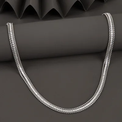 Stainless Steel Chain Necklace Layered Chain Choker Necklace Box Pearl Chains Tennis CZ Crystal Pave Accessories