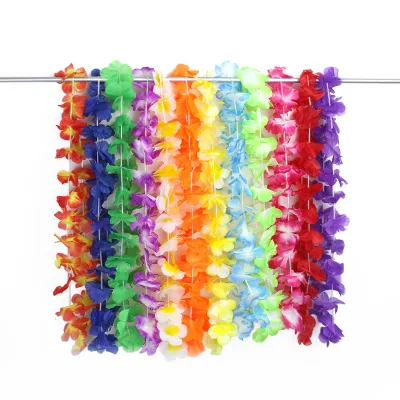 Hawaiian Leis Bulk Necklace Graduation Hawaiian Leis Wholesale Lei Necklace Hula Dancing Skirt and Hawaiian Luau Party Supplies
