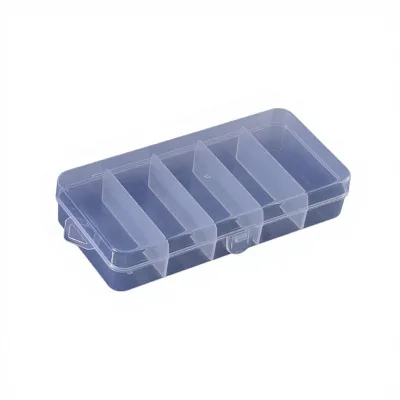 5 Compartments 13cm Stream Use Fishing Tackle Box 5 Grid Storage Fly Fishing Lure Spoon Hook Bait Made EVA PP Material
