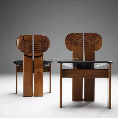 Comfy Wabi-sabi Living Room Chair Bedroom Dresser and Salon Makeup Chair Wedding Event Wood Church Chair