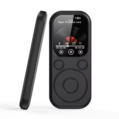 1.8inch Screen MP3 Player Portable Music Audio Player Bluetooth V5.4 Support TF FM Radio Video Picture Recording for Headsets