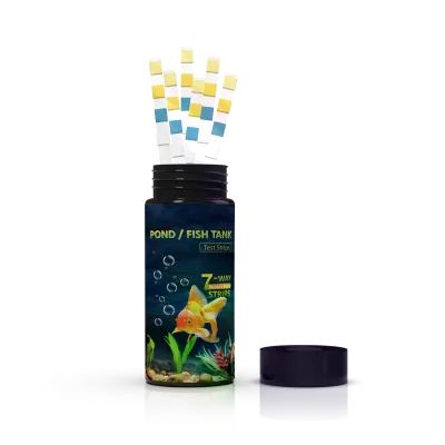 Test Strips 7 in 1 Swimming Pool Aquarium for Total Hardness Total Alkali Ph Nitrates Chlorine Monitors Accessory