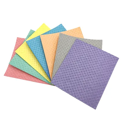 5 Colors Assorted 10 Pack Hot Sale Cellulose Kitchen Cleaning Sponge Kit